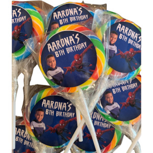 SPIDERMAN LOLLIPOPS