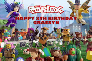 ROBLOX PERSONALISED BACKDROP