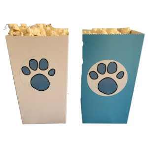 PAW PRINT POPCORN BOXES