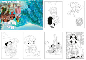 Internet only: MOANA MINI COLOURING BOOKS WITH PENCILS