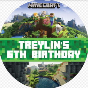 MINECRAFT PERSONALISED STICKERS