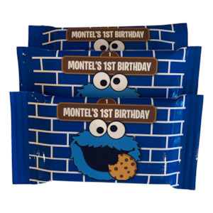 COOKIE MONSTER PERSONALISED KIT KATS