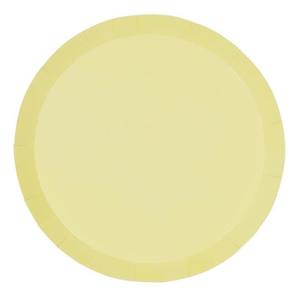 Pastel Yellow Large Plates 20pk