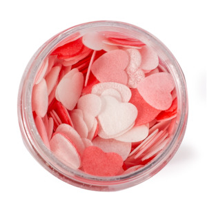 Hearts Wafer Decoration