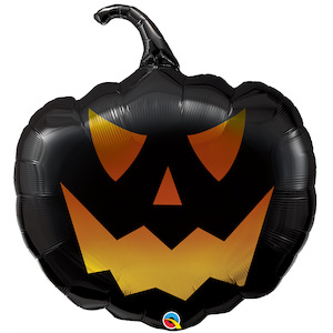 Black Jack Halloween Pumpkin Foil Balloon