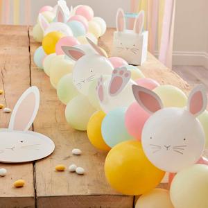 Easter Balloons & Bunnies Table Runner