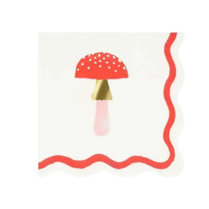 Mushroom Cocktail Napkin