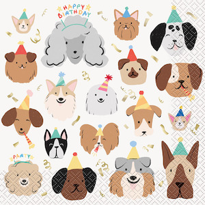 Dog 'Pawty Animal' Napkins