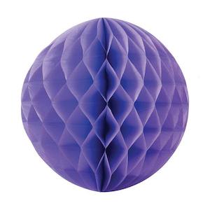 Internet only: Pastel Lilac Honeycomb Balls 25cm