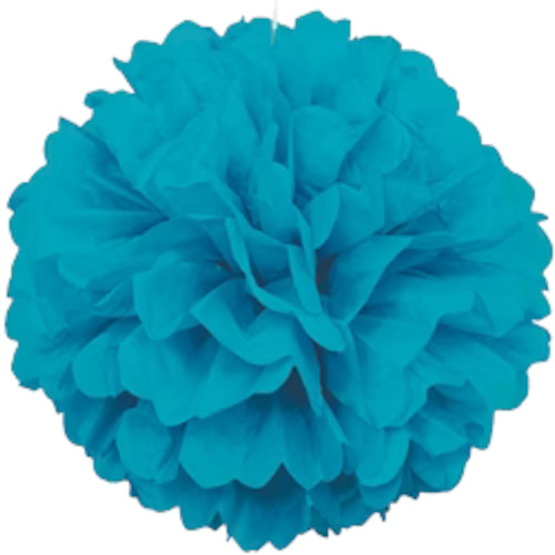 Teal Blue Pom Pom (Puff Ball)