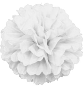 Internet only: White Pom Pom (Puff Ball)