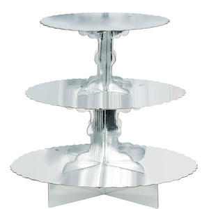 Internet only: Silver Cupcake Stand