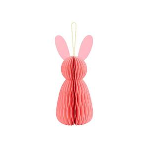 Pink Bunny Honeycomb Decoration