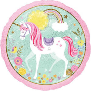 Unicorn Round Foil Balloon