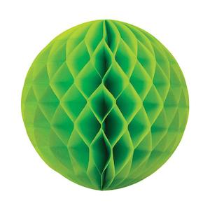 Internet only: Lime Green Honeycomb Balls 25cm