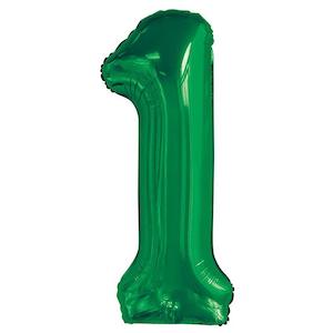 Green Giant Foil Number Balloon - 1