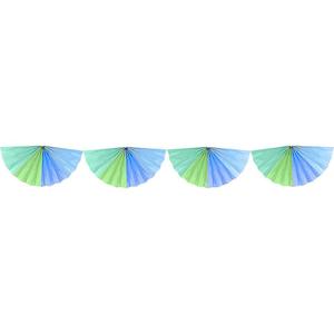 Pastel Blues Fan Garland