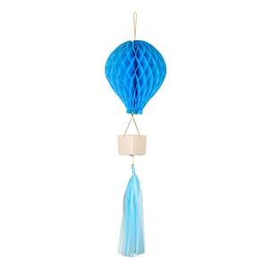 Internet only: Blue Honeycomb Hot Air Balloon