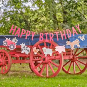 Internet only: Farm Happy Birthday Bunting Decoration