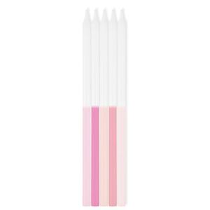 Internet only: Pink Ombre Tall Candles 10pk