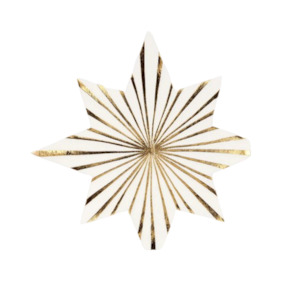 Gold Stripe Star Napkin