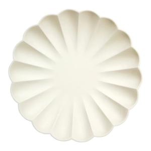 Internet only: Cream Large Compostable Plates 8pk