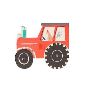 On The Farm Tractor Napkins 16pk