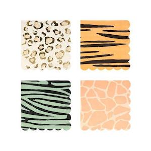 Safari Animal Napkins 16pk