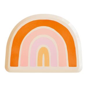 Boho Rainbow Shaped Plates 8pk