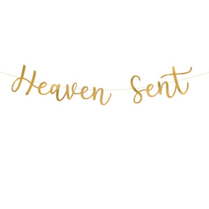 Heaven Sent Gold Banner