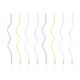 Curly Pastel Birthday Candles 8pk