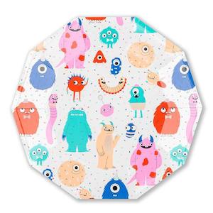 Internet only: Little Monsters Plates 8pk