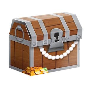 Pirate Treasure Chest Treat Box 8pk