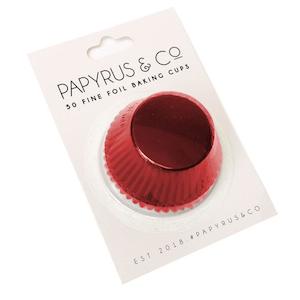 Red Foil Baking Cups 50pk