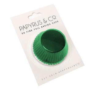 Green Foil Baking Cups 50pk