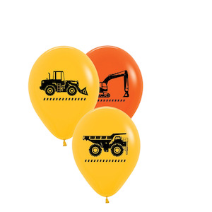 Construction Vehicle Balloons 10pk