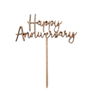 Happy Anniversary Cake Topper