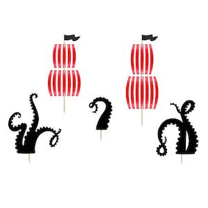 Pirate Cake Toppers 5pk