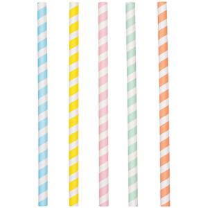 Pastel Milkshake Straws 10pk