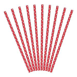 Internet only: Red Dot Straws 10pk