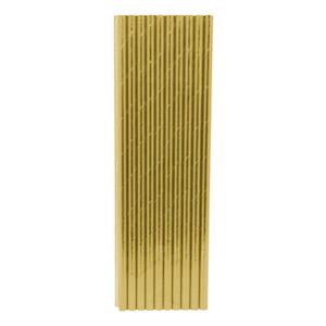 Internet only: Gold Chrome Straws 20pk