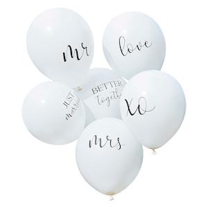 Internet only: Botanical White Wedding Balloons Bundle 6pk