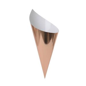 Metallic Rose Gold Cones 10pk