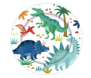 Dinosaur Party Plates 8pk