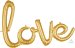 Gold 'Love' Balloon - Air Filled