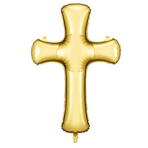 Gold Cross Foil Balloon