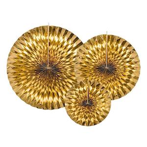 Gold Rosettes 3pk