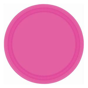 Bright Pink Plates 20pk