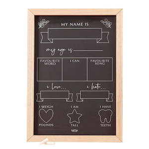 Baby Milestone Chalkboard