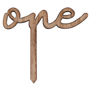 Internet only: 'One' Cupcake Topper